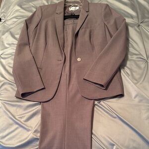 Calvin Klein Women's Gray Blazer Suit Jacket